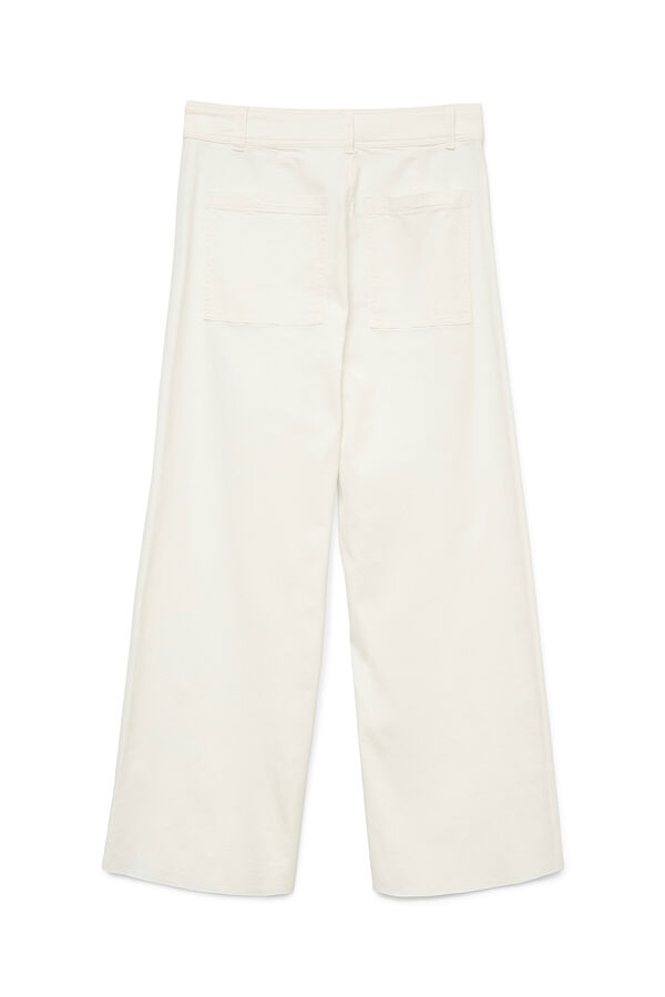 Vero Moda Jeans tiro alto ancho Blanco