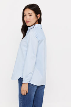 Cortefiel Camisa de popelina Azul