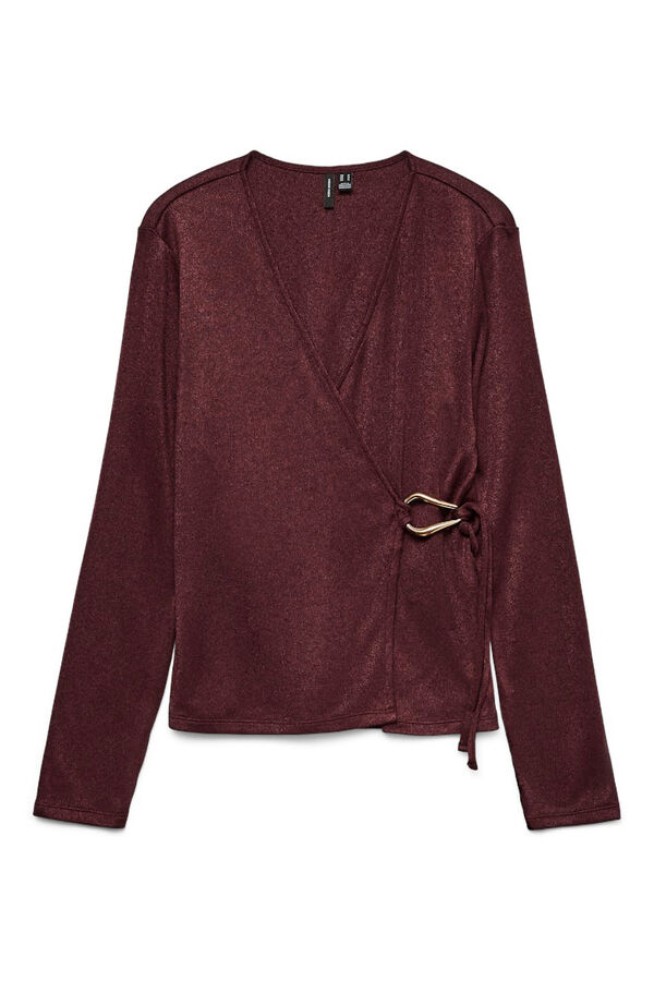 Vero Moda Top de punto detalle hebilla Morado