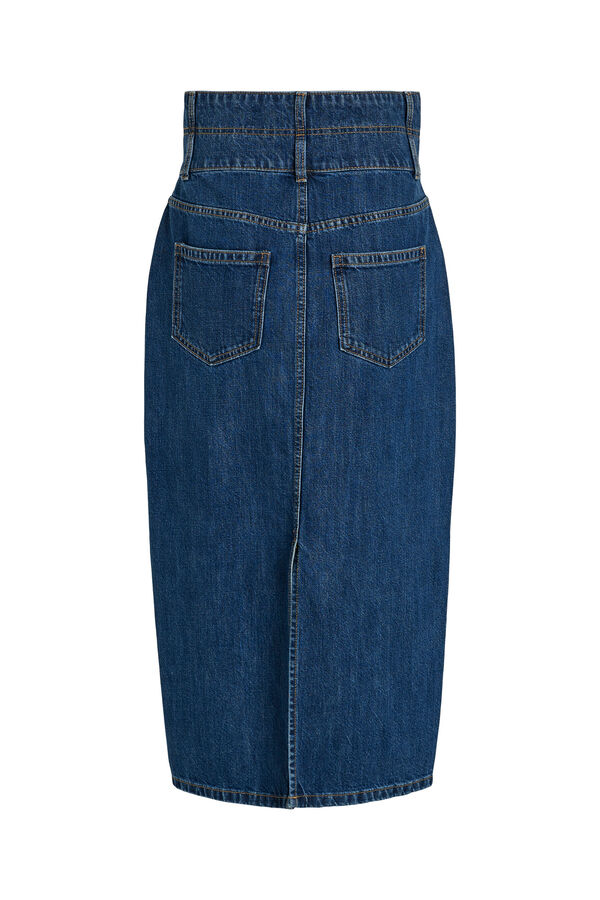 Vila Falda vaquera midi Azul