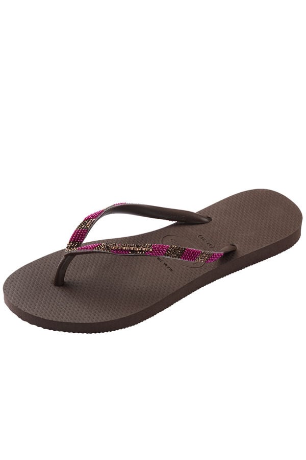 Havaianas Chinelos Havaianas Slim Glow Castanho
