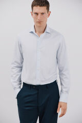 Cortefiel Camisa vestir cuadros f&aacute;cil plancha Azul