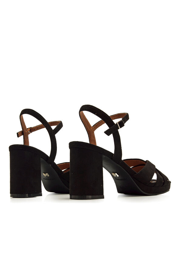 Maria Mare Sand&aacute;lia de salto alto Preto