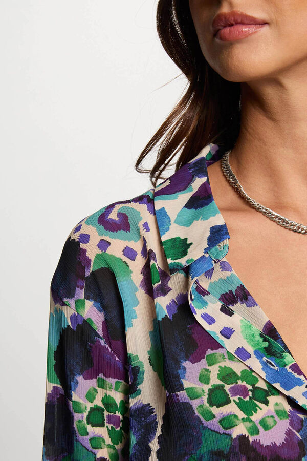 Morgan Blusa estampada de manga comprida Multicolorido