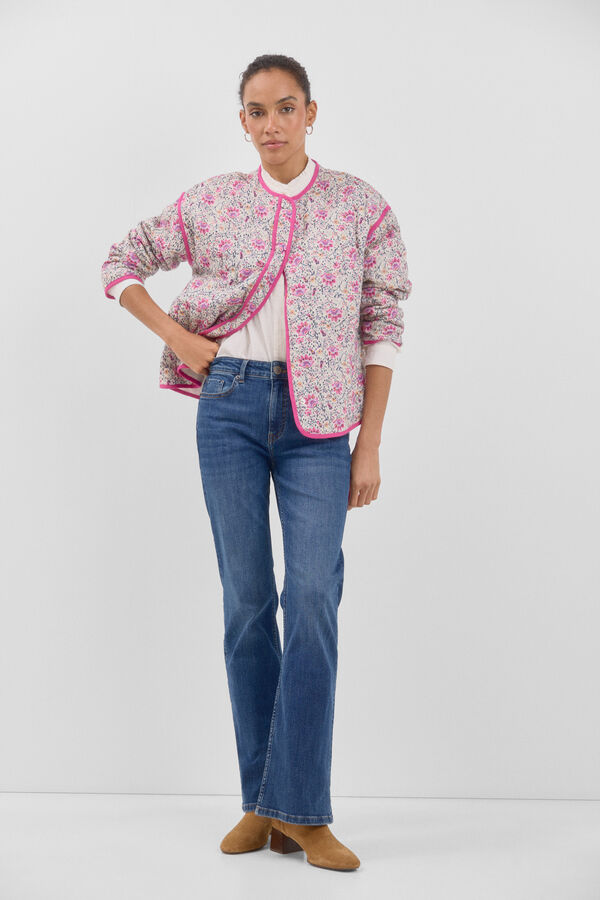 Cortefiel Casaco acolchoado estampado Multicolorido