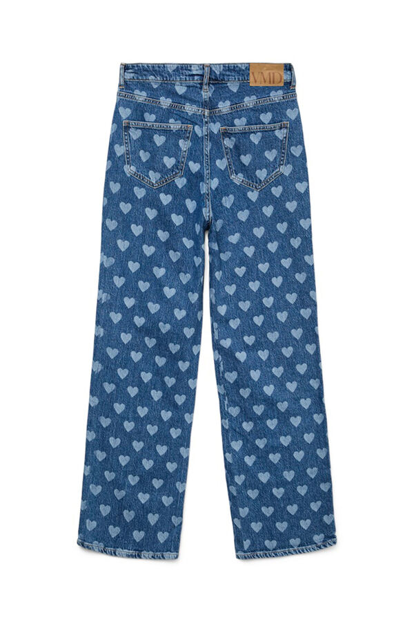 Vero Moda Pantal&oacute;n vaquero estampado Azul