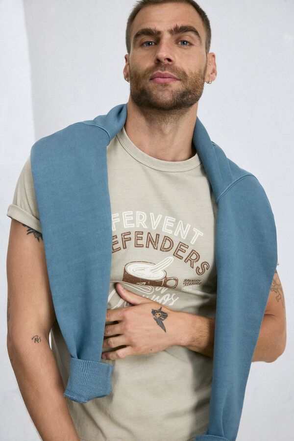 OOTO Camiseta gráfica OOTO Beige