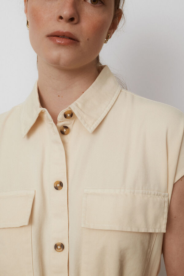 Vila Vestido curto saariano Cinzento