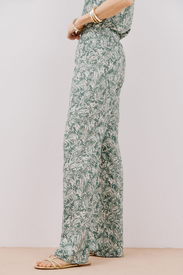 Cortefiel Cal&ccedil;as de malha estampadas Verde