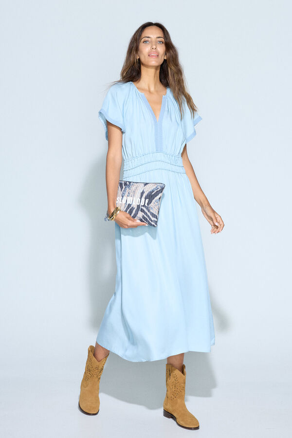 Slowlove Vestido vaquero Tencel Azul