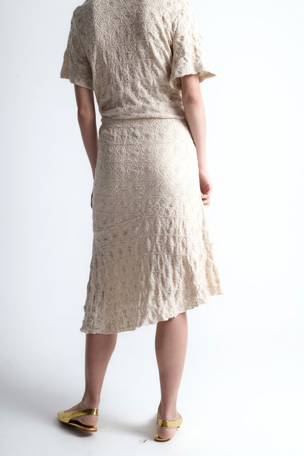 Object Falda midi calada Gris