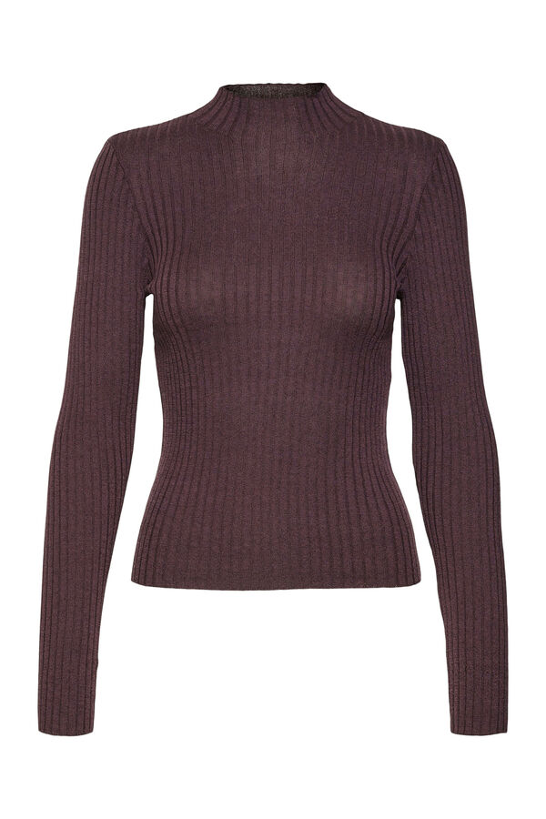 Vero Moda Su&eacute;ter de malha malha fina Roxo
