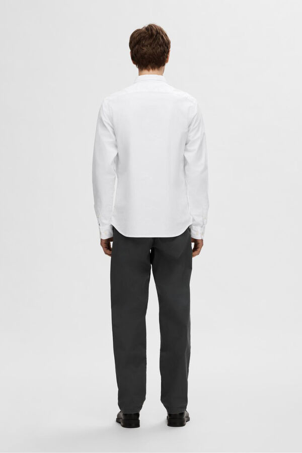 Selected Camisa Oxford Regular Fit. Blanco
