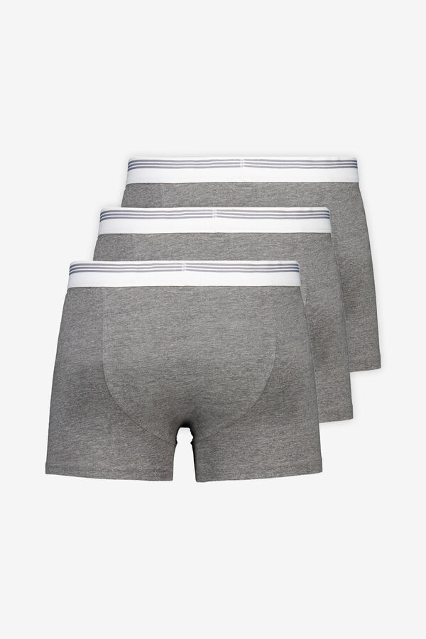Cortefiel Pack 3 boxer punto Gris