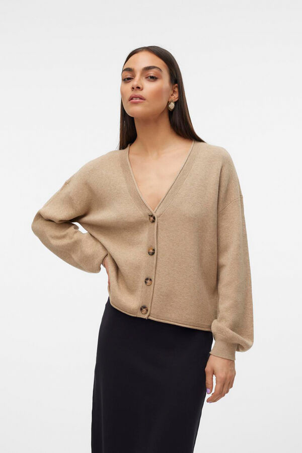 Vero Moda C&aacute;rdigan de punto Marr&oacute;n