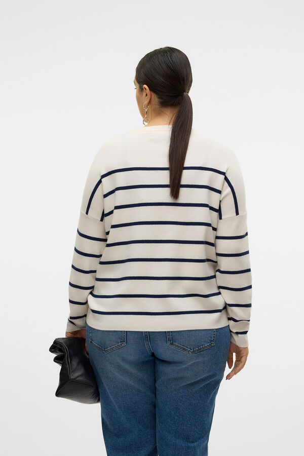 Vero Moda Curve Su&eacute;ter de malha fina plus size Cinzento