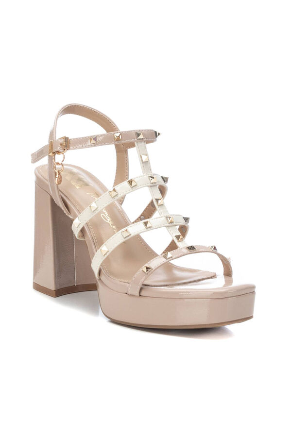 XTI Sandalia se&ntilde;ora charol Beige