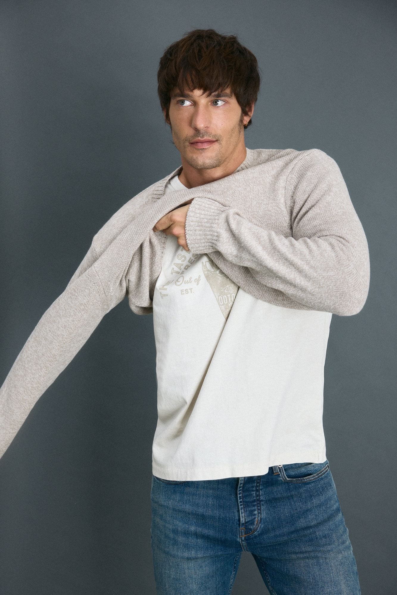 OOTO Jersey cuello redondo algod&oacute;n