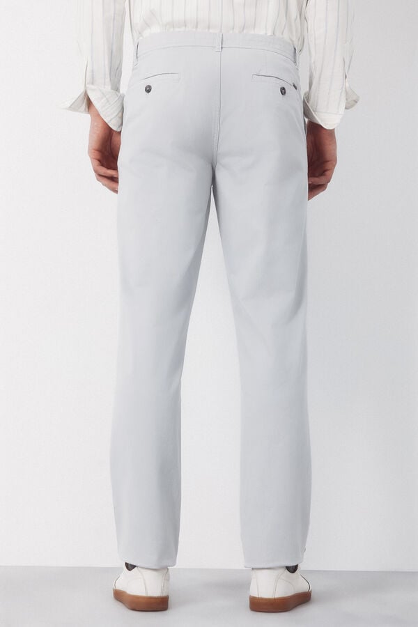 Cortefiel Cal&ccedil;as chino regular fit Cinzento