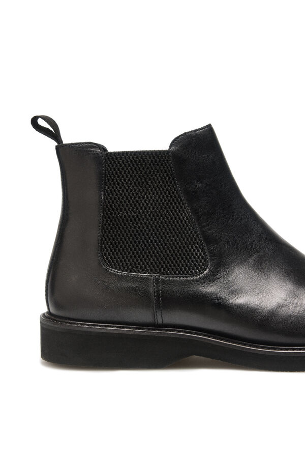 OOTO Bota chelsea piel Negro