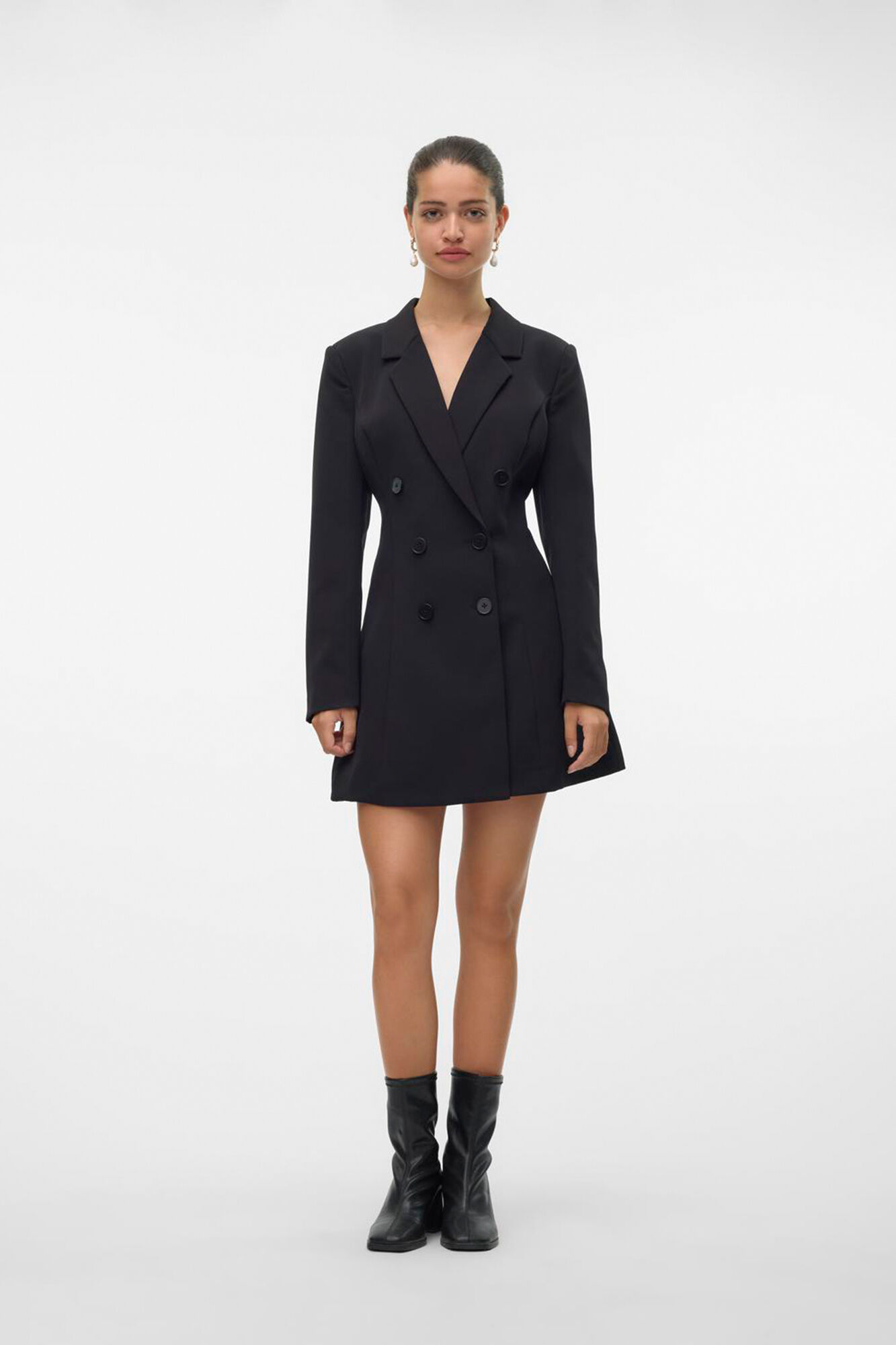 Vero Moda Vestido curto com bot&otilde;es