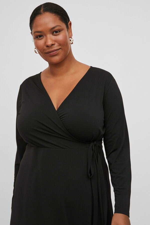 Evoked by Vila Vestido envolvente Negro