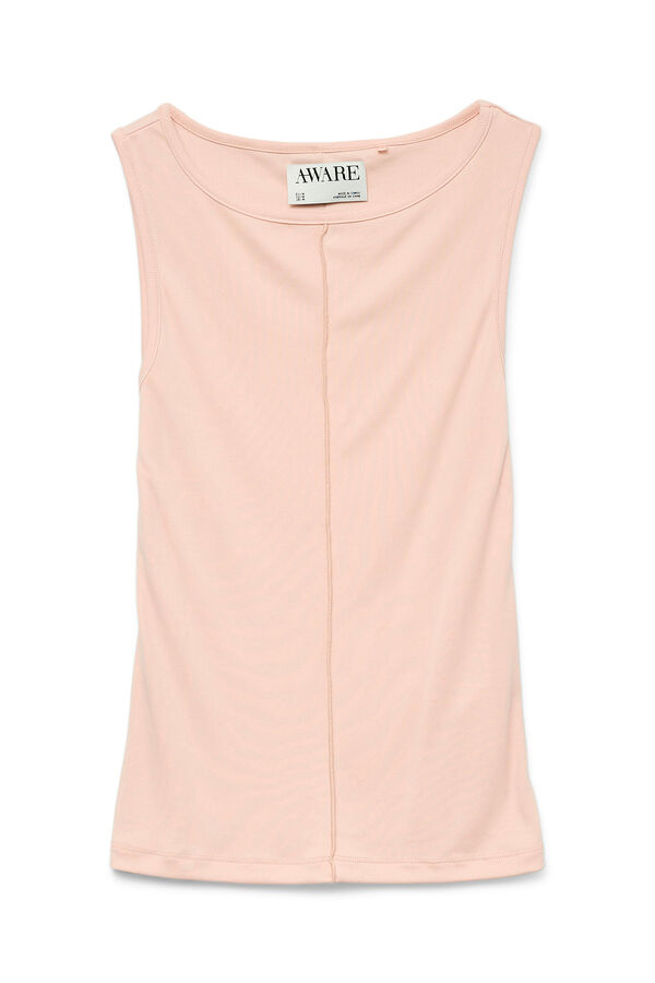 Vero Moda Camiseta de tirantes y cuello barco Rosa