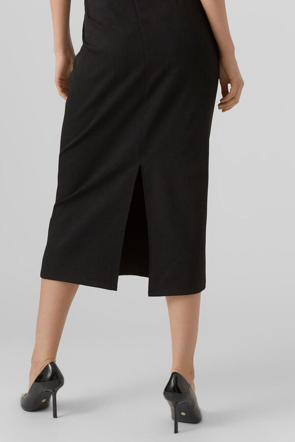 Vero Moda Saia midi Preto