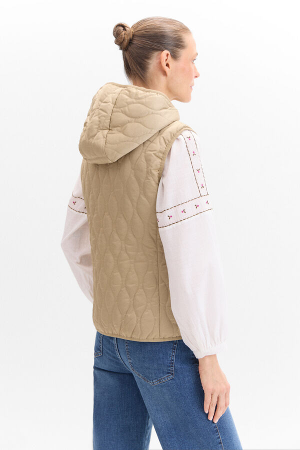 Cortefiel Colete ultrafino acolchoado Castanho