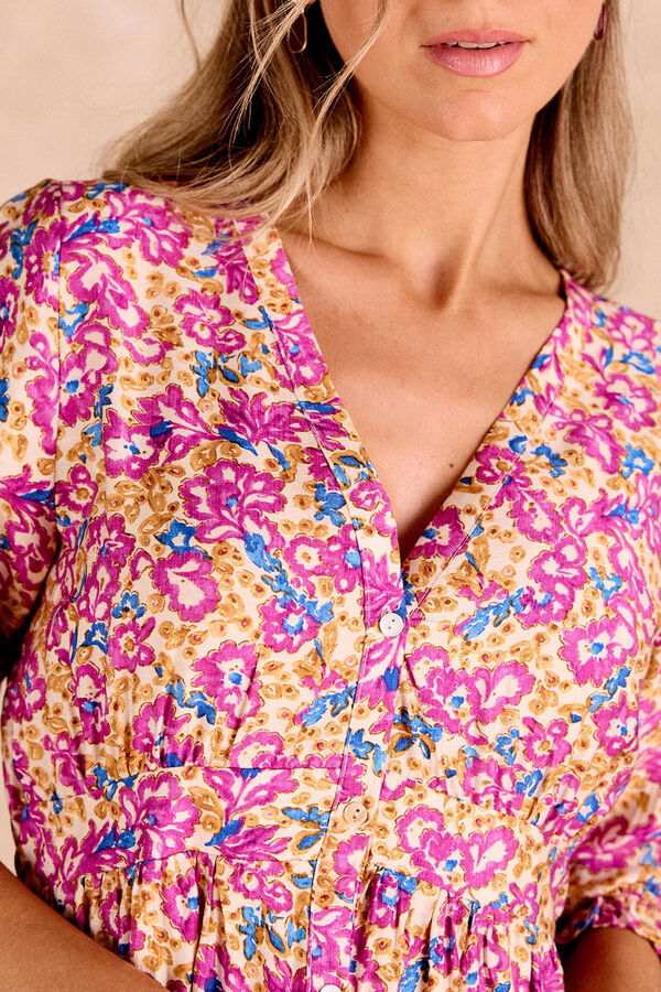 Pol&iacute;n Et Moi Vestido largo Lola Amarillo