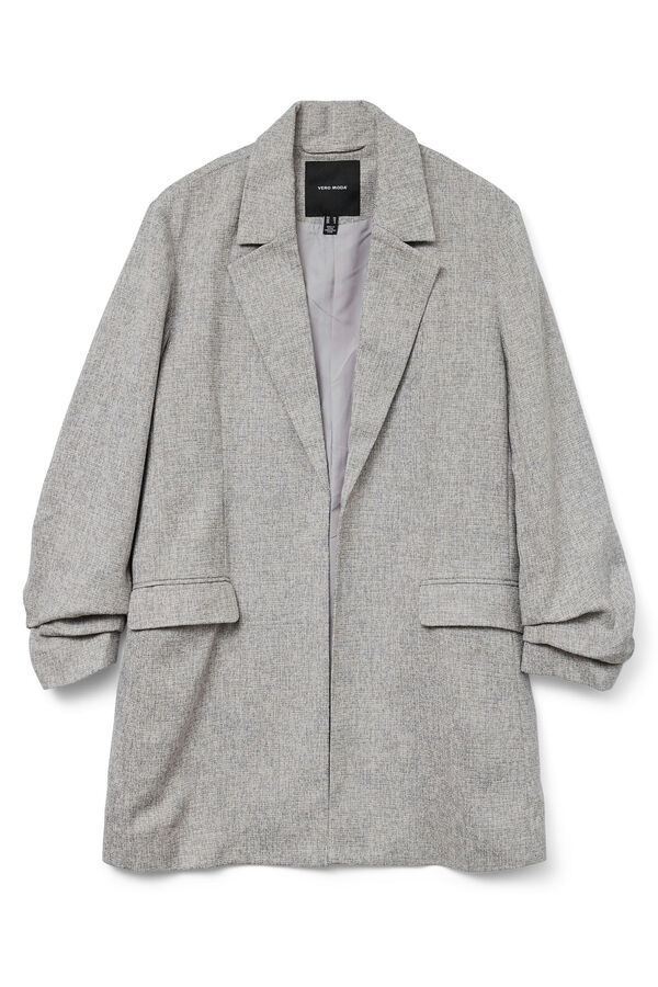Vero Moda Americana abierta con solapa Gris