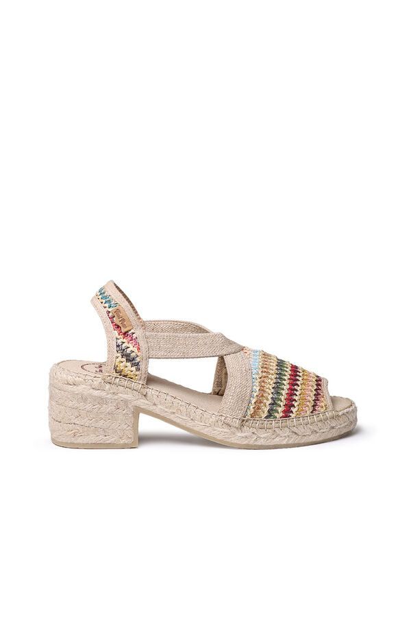 Toni Pons Sandalia tac&oacute;n con el&aacute;sticos Multicolor