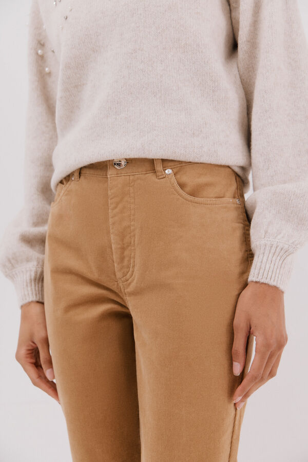 Cortefiel Pantalones Sensational pana Beige