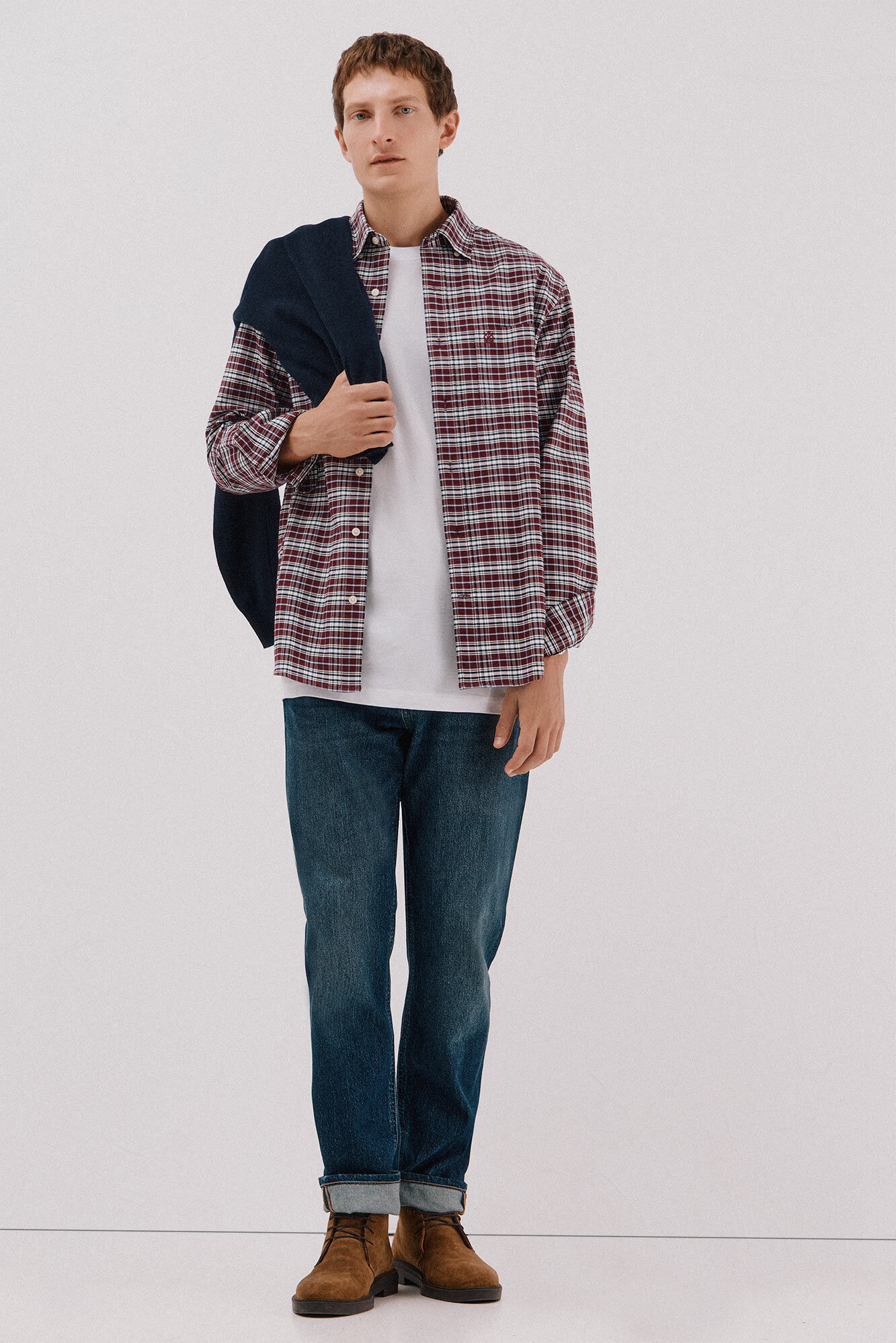 Cortefiel Camisa oxford xadrez