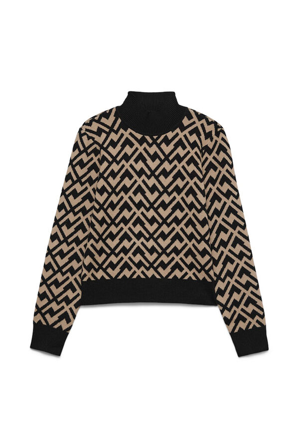 Vero Moda Jersey de punto cuello subido Negro