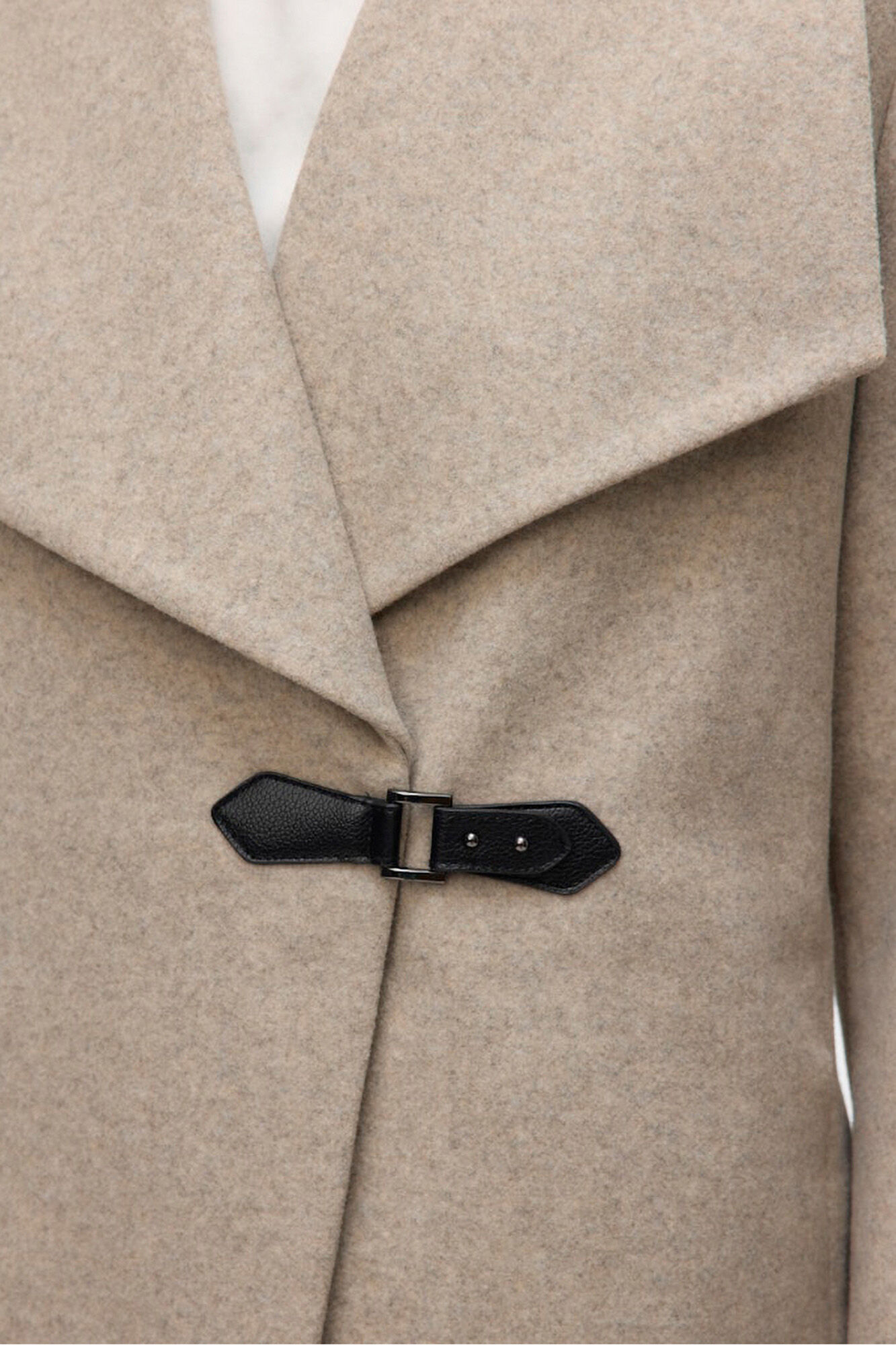 Vero Moda Abrigo midi de pa&ntilde;o