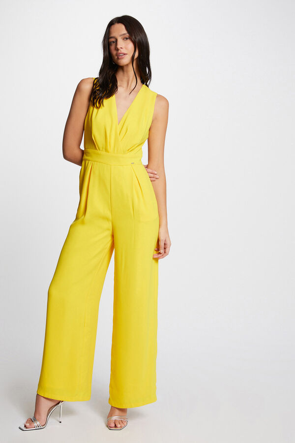 Morgan Mono largo pernera ancha Amarillo
