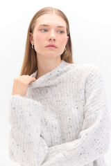 Cortefiel Jersey punto jaspeado Marfil