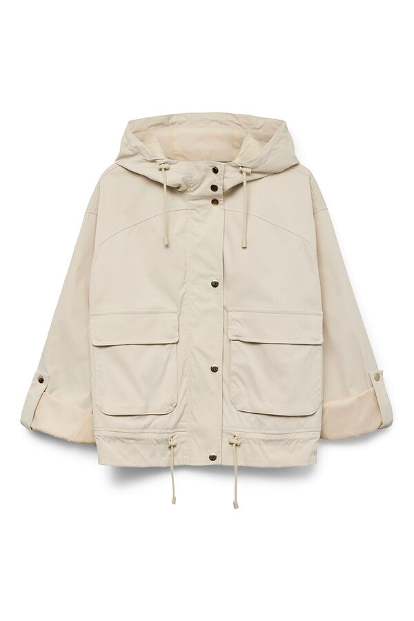 Vero Moda Cazadora corta con capucha Gris