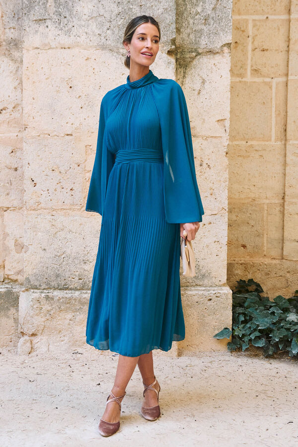 Pol&iacute;n Et Moi Vestido largo Azuzzina Azul oscuro