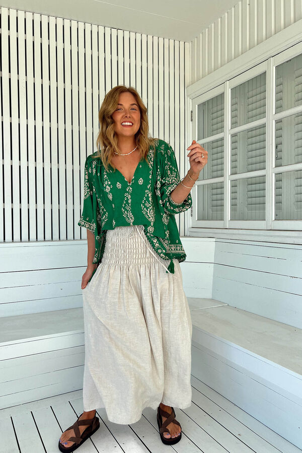 Jaase Blusa manga francesa oversize Rue Verde