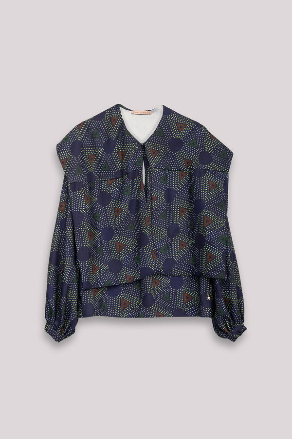 Dolores Promesas Blusa manga abullonada Elisa Multicolor