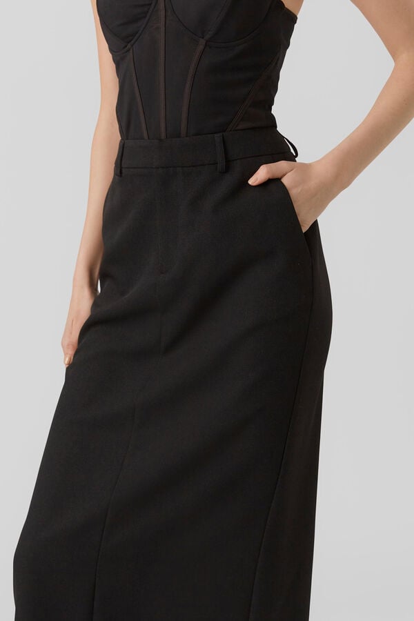 Vero Moda Saia midi Preto