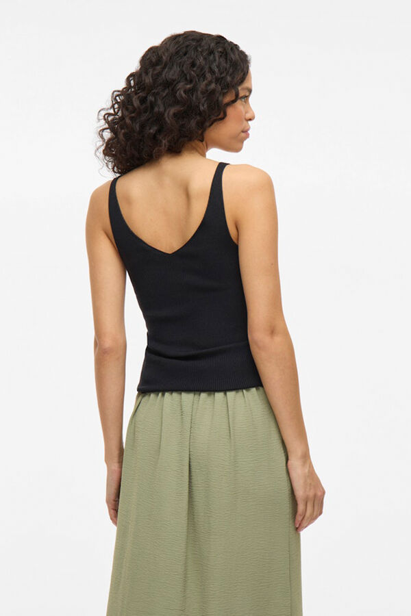 Vila Top punto tirantes con viscosa Negro