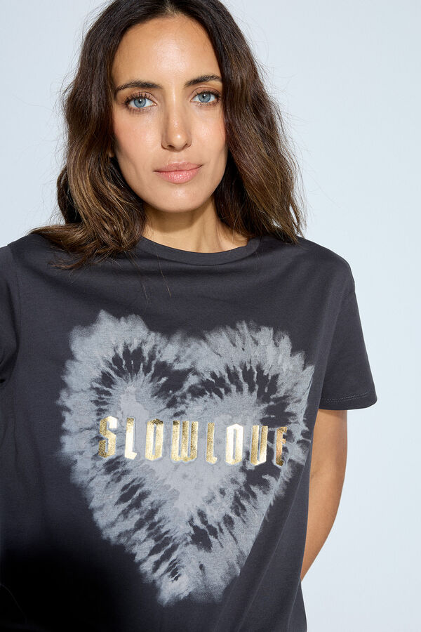Slowlove Camiseta logo slowlove Gris