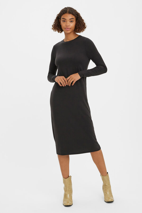 Vero Moda Vestido de malha midi  Preto