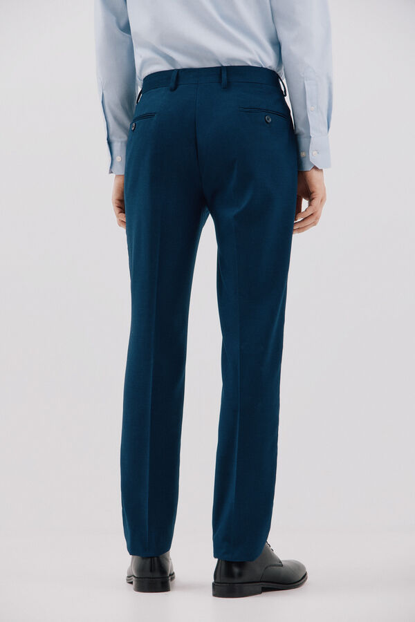 Cortefiel Pantalón azul slim fit Azul