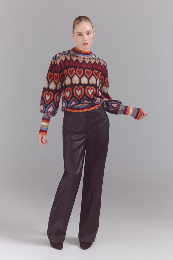 Slowlove Jersey punto fantas&iacute;a Naranja