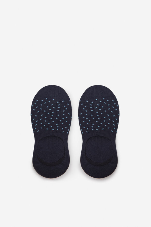 Cortefiel 2 pares meias invis&iacute;veis com coolmax Azul