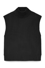 Vero Moda Chaleco de punto cuello alto Negro